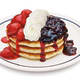Red, white and blue pancakes at IHOP.