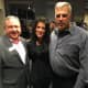 Tony Aitoro, left, owner of Aitoro’s Appliance Showroom in Norwalk, with Barbara Tavella and her father, Phil Tavella, at Galaxy of Gourmets for STAR on Thursday night.