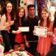 "Mean Girls" trivia winners with Rajiv Surendra, who plays Kevin G.