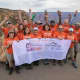Alicia O'Neill, front row, second from left, celebrates with Moving Mountains for Myeloma climbers after a hike earlier this year.