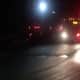 Charter buses carrying players and coaches from the state champion Somers football team were escorted back to campus by the Somers Volunteer Fire Department.