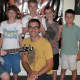 David Morgan (front and center), owner and founder of the Music Shed in Redding, surrounded by his students
