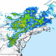 A radar image of the Northeast just before 10 a.m. Friday.