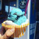 Cookie monster and maple walnut from Ice Cream on Grand in Englewood.