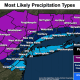 A look at most likely precipitation types for the weekend storm.