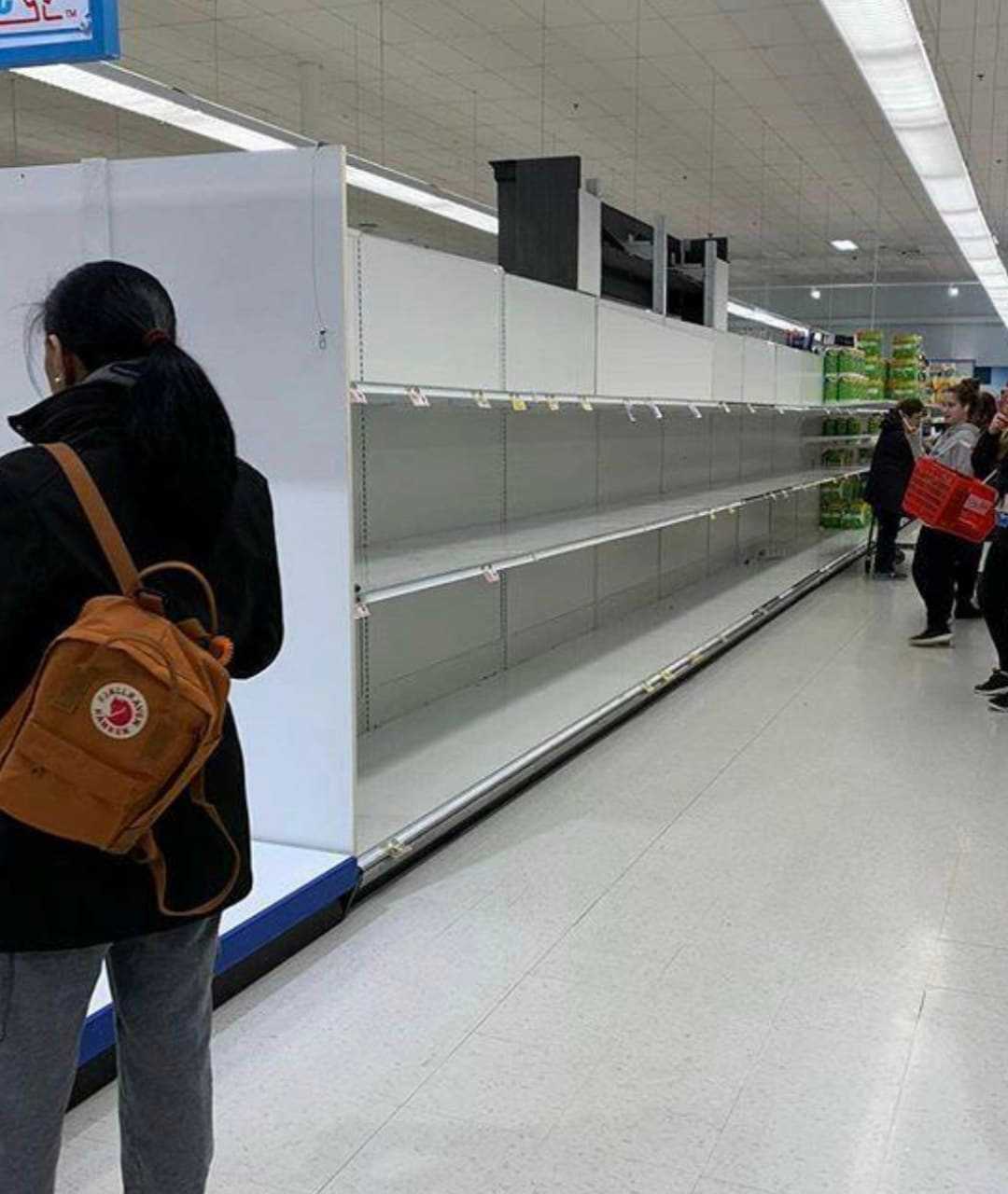 A look at empty shelves at a Fairfield County ShopRite store, in Danbury, on Friday, March 13.