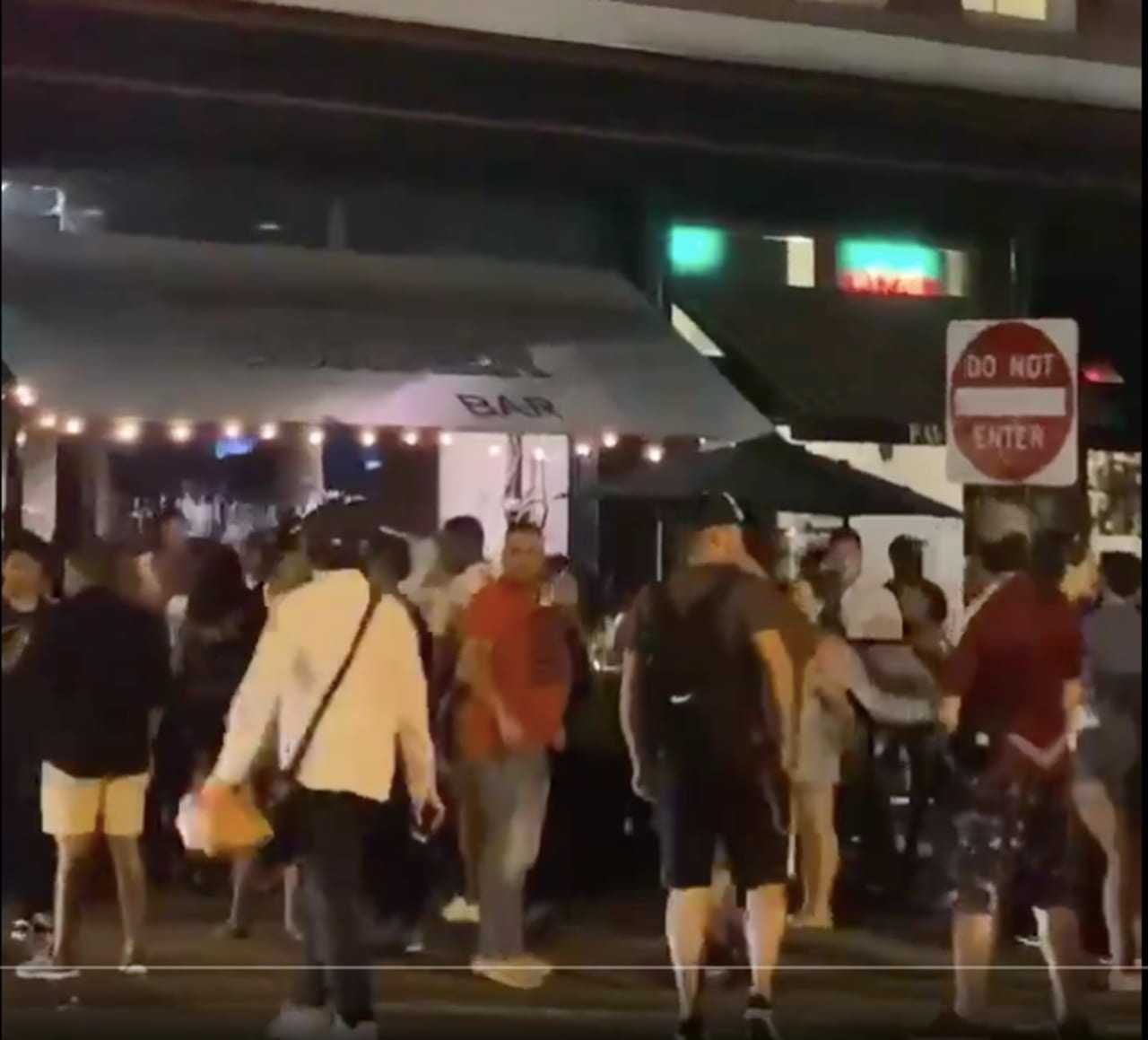 Jersey City Chief Prosecutor Jake Hudnut posted a video of the scene at Bistro last weekend.