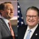 The race between former Westchester County Executive Rob Astorino, left, and incumbent Democratic State Sen. Pete Harckham is heating up