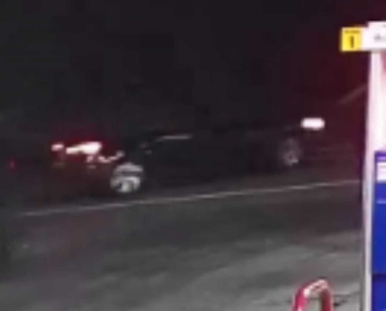 Traffic camera footage of a vehicle belonging to a man wanted for pulling out a gun in a bout of road rage.