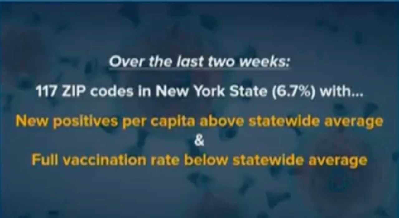 New York is targeting 117 ZIP codes with the highest positivity rates.