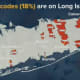 Long Island accounts for 18 percent of the ZIP codes being targeted.