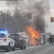 Car Flips, Burns Closing Route 70 In Toms River