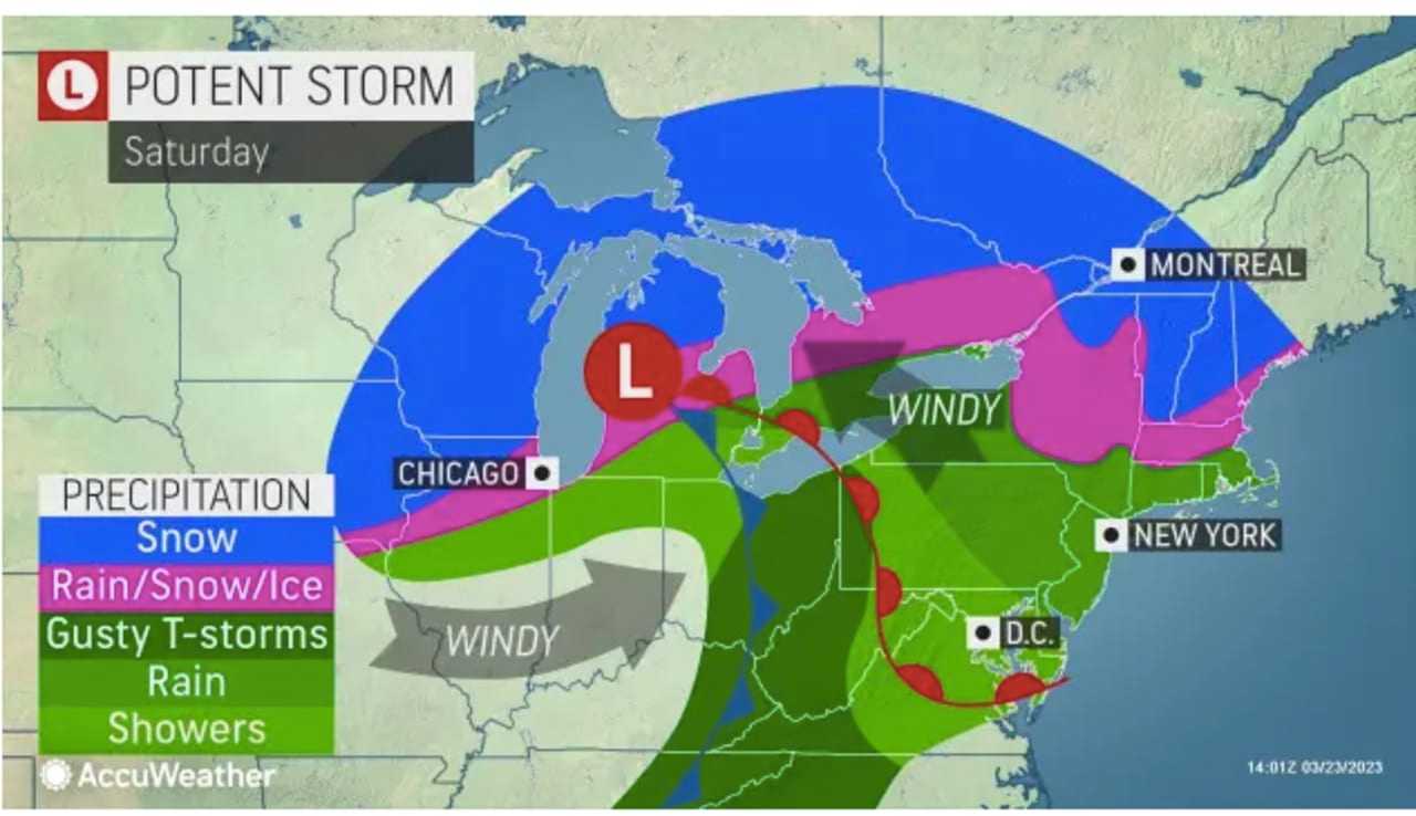 Early Spring Storm Will Bring Mix Of Rain, Sleet, Snow: Here's What's Coming