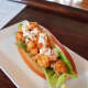 A rock shrimp po' boy at The Seafood Grill in Armonk.