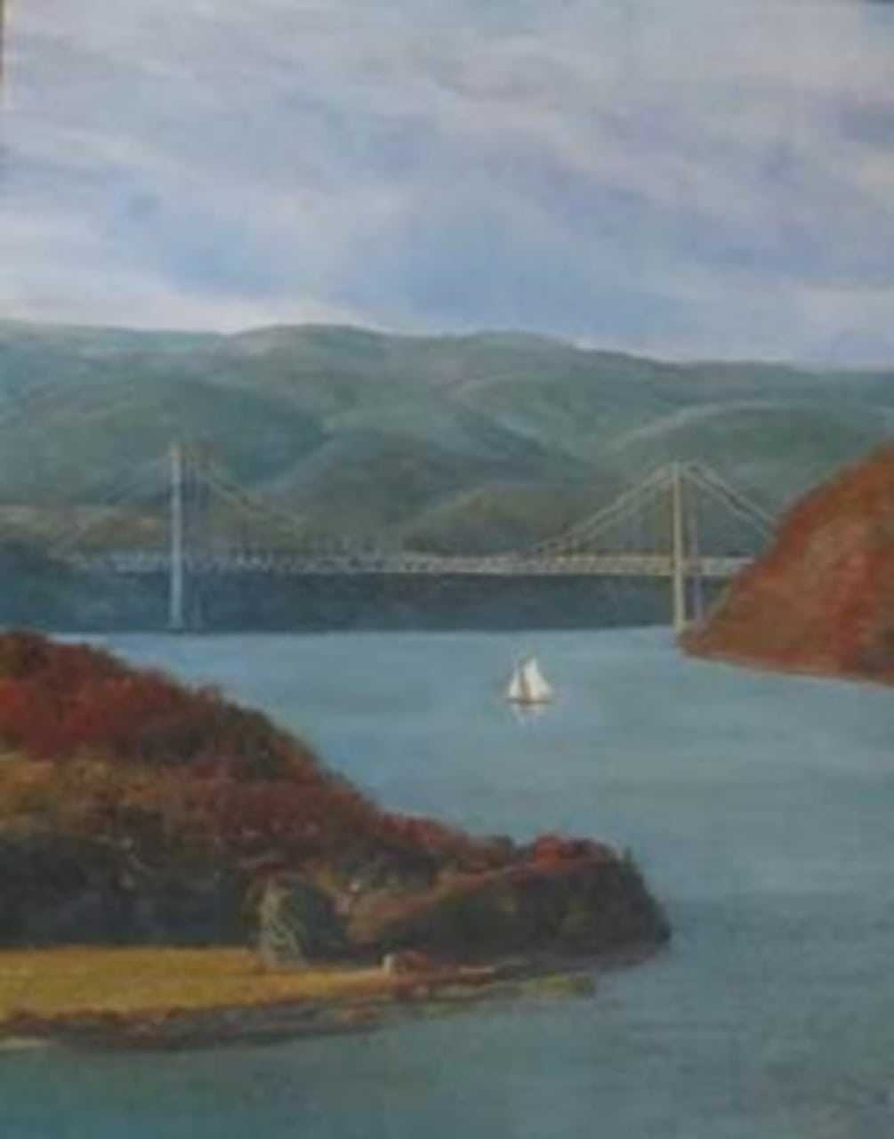 Sister Mary Ellen Wisner captured this Hudson River scene in oils. The painting is part of an exhibit of her artwork now going on at the Mariandale Retreat and Conference Center in Ossining.