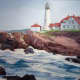 Sister Mary Ellen Wisner's oil painting of a lighthouse will be on exhibit at the Mariandale Mariandale Retreat and Conference Center in Ossining through Friday, Sept. 16.
