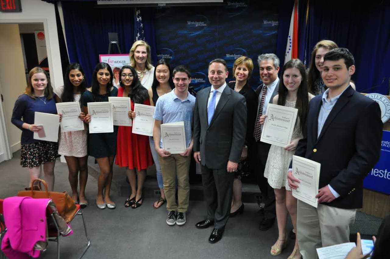 Acorda Scientific Excellence Award winners meet Rob Astorino.