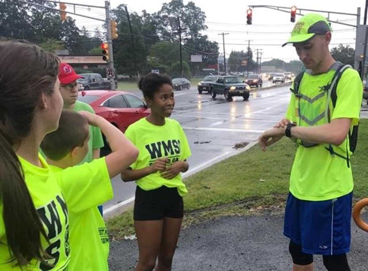 Lang inspired the athletes.