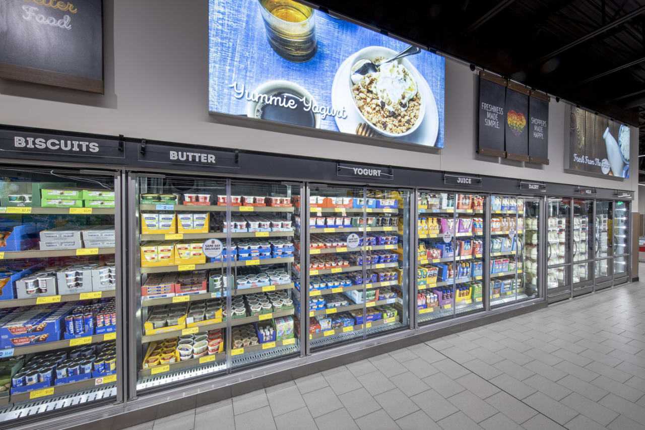 A preview of what the coolers at the new Stony Point ALDI will look like.