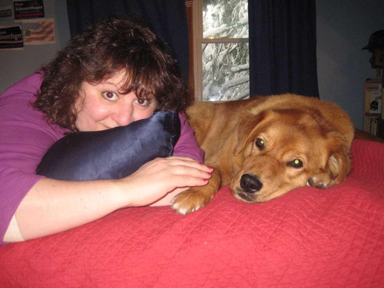 Ryan Schwertfeger wants to name the proposed Oakland dog park after his later mother Jill Schwertfeger. She is pictured here with their dog Scooby.