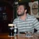 Elvin Povlenko enjoys a hearty serving of Guinness at The Cottage Bar in Teaneck.