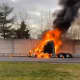 Tractor Goes Up In Flames On Route 287