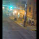 CCTV still image taken near First Church of at the corner of North Prince and East King streets in Shippensburg, Pa.