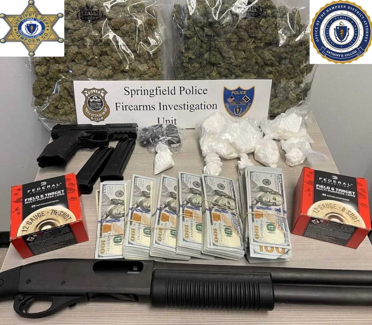 Drugs, Gold Bars, $100K Cash: Springfield Police Boast Major Bust