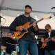 Armonk's Bernie Williams performed Monday at Cross County Shopping Center in Yonkers.