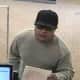 A surveillance photo shows the suspect in the robbery of a JPMorgan Chase Bank in Greenwich on  Thursday. 