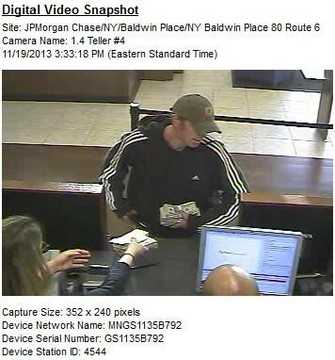 The man who robbed the bank in Somers fled on foot in an unknown direction, police said.