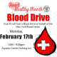 Club Fit will hold a blood drive at Briarcliff location on Monday, Feb.17 