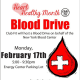 Club Fit will hold a blood drive at its Jefferson Valley location on Monday, Feb. 17. 