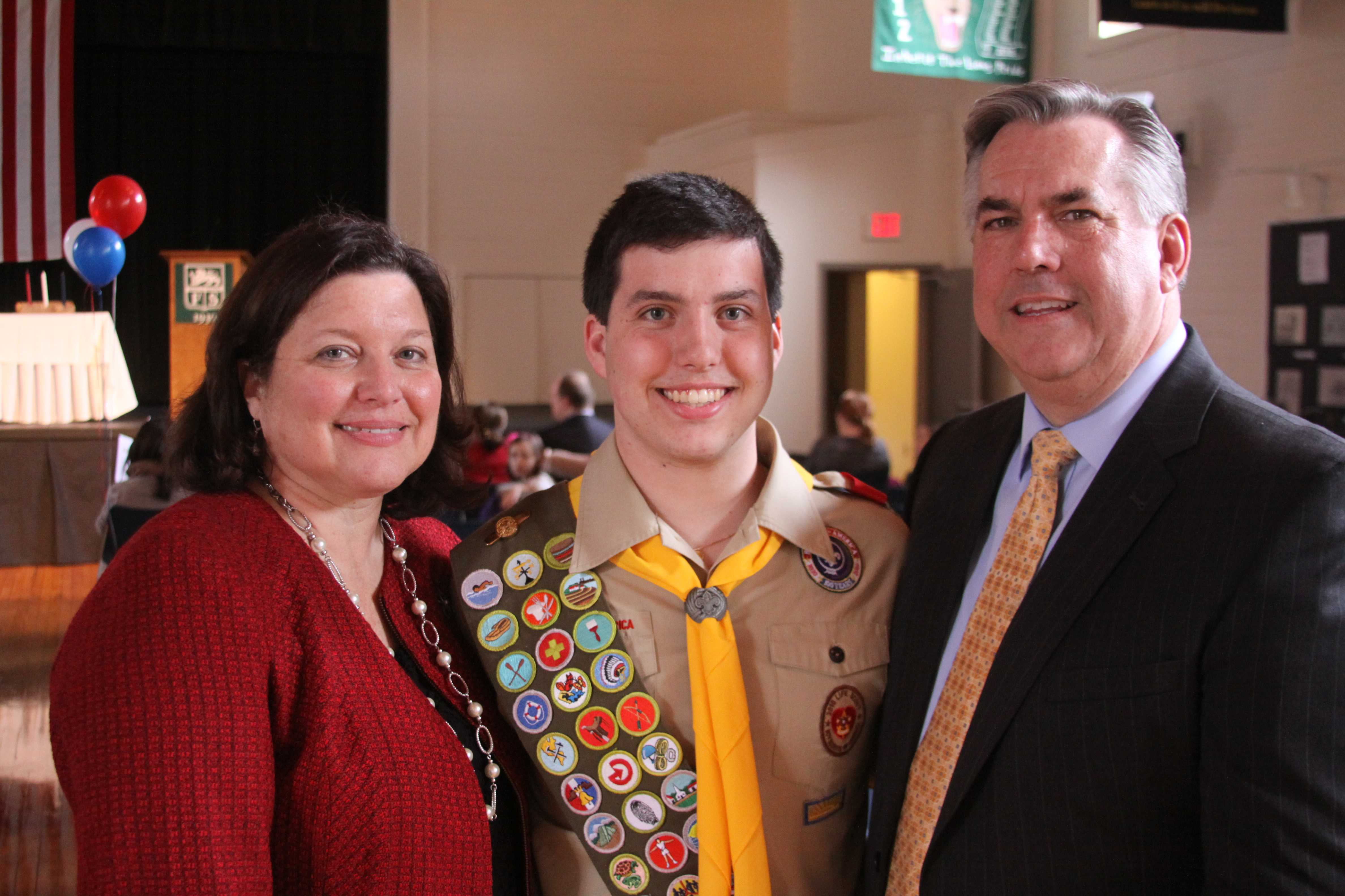 Christine and Jim Lowe of Somers with their son, Ryan.
