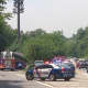 The scene after the fire was extinguished at the chain reaction crash at the Mobil station in Harrison on Tuesday