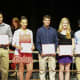Athlete of the year, business awards and the Barbara Mastangelo Memorial Award were given to students. 