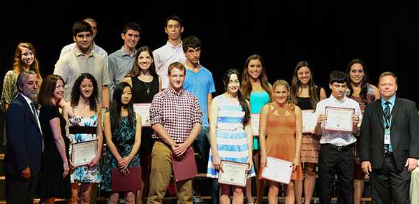 Awards for English, media arts, student of the year and many scholarships from the fire and police departments were distributed.