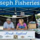 Mark Leonhardt and Decker Eileen  of Joseph Fisheries in Montauk.