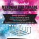 A banner promoting the Larchmont &  Mamaroneck menorah car parade.
