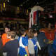 Dozens of young Knicks' fans lined up Friday night for autographs from their favorite Westchester players.