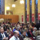 A capacity crowd Wednesday night at Manhattanville College's Reid Castle for Arianna Huffington.
