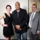 Nikki Hahn, JLCW president; Bernie Williams; and Mark Hersh, executive manager, Pepe Infiniti.