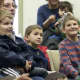 Kids and grownups enjoyed a family magic show with magician Margaret Steele on Easter Sunday.