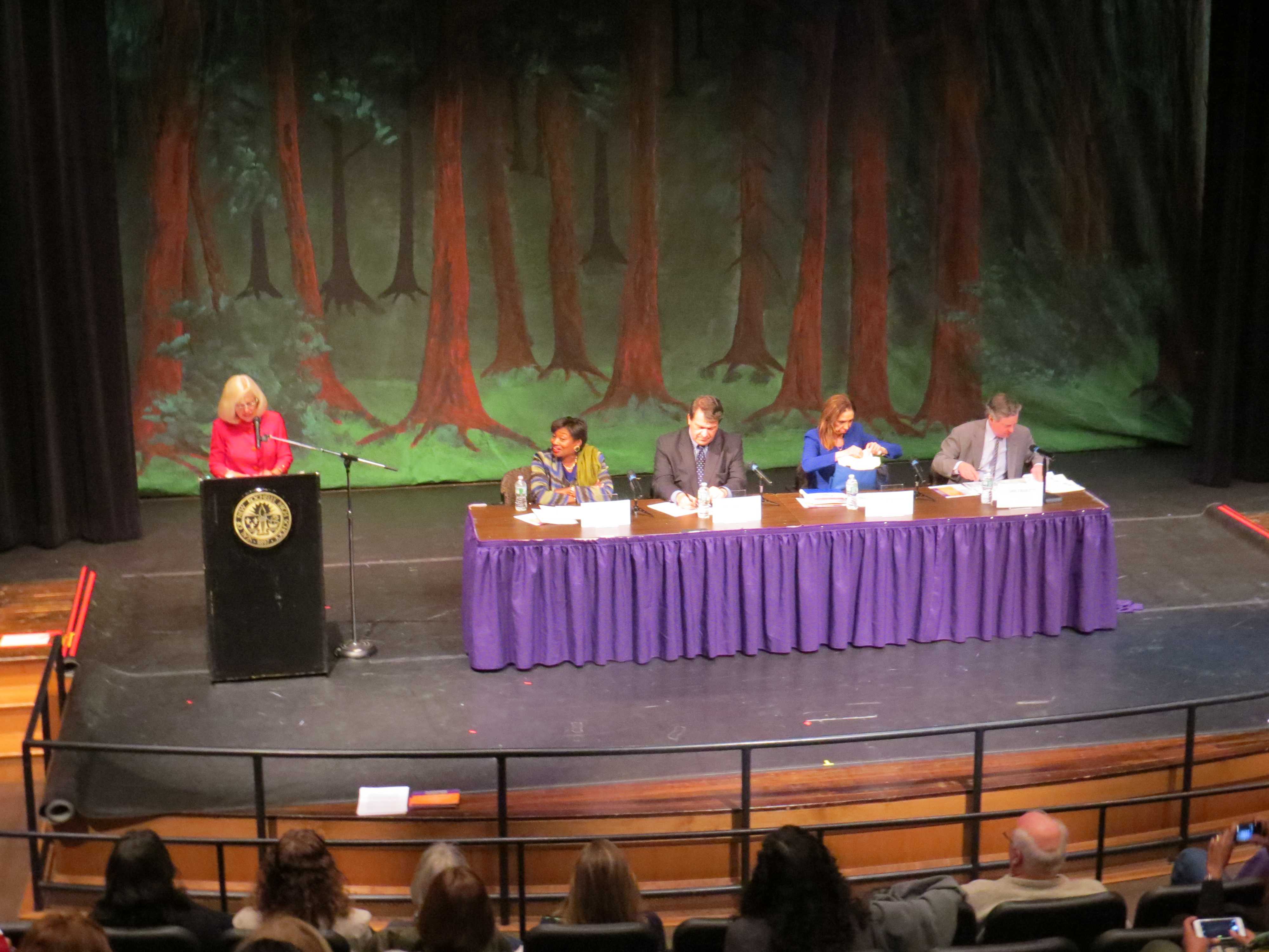 Plenty of concerned parents were in the audience to see the southern Westchester officials. 