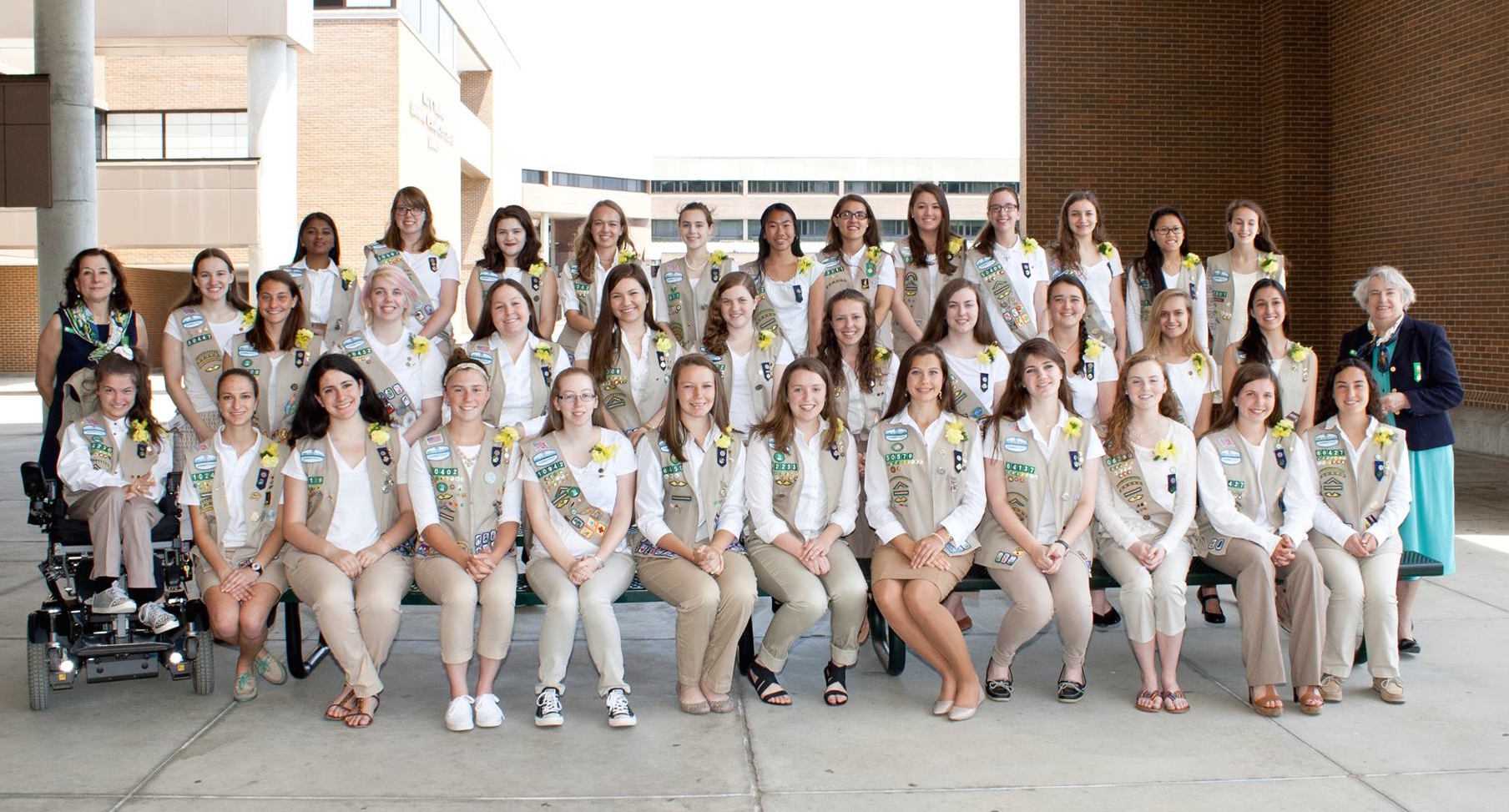 A statewide group shot of the Girl Scouts of Connecticut.