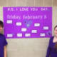 Briarcliff High School students Max Keston and Nikki Metzger helped raise awareness of PS I Love You day on Friday and Monday.