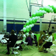 An orchestra also entertained attendees of Wednesday's Arts and Jams Festival.