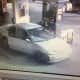 Surveillance footage of the suspect car in an armed robbery at a Norwalk gas station on Friday