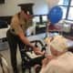 Petty Officer Jim Cava, U.S. Navy Ret. visited residents at Northern Metropolitan for Memorial Day.