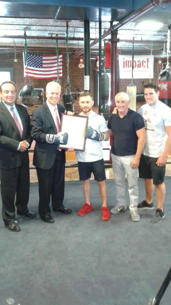 July 30 has been proclaimed as Carl Frampton Day by the Westchester County Board of Legislators.